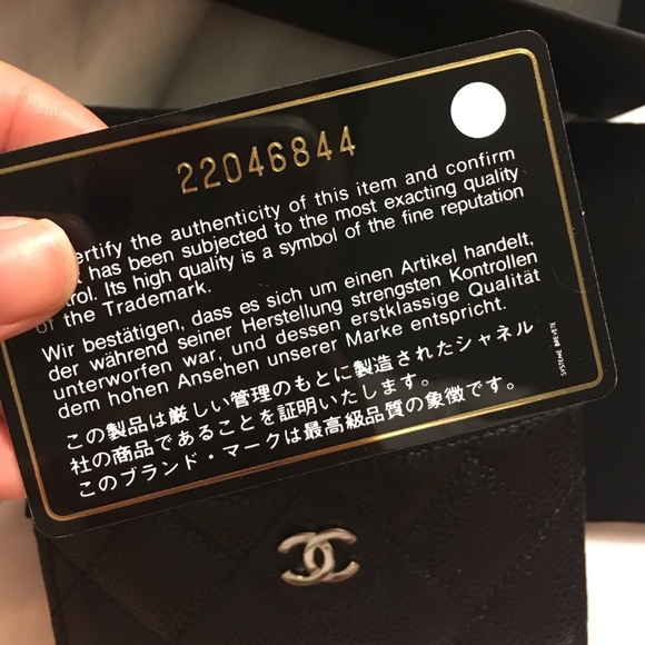 NWB Authentic Chanel Caviar Card Holder Italy - Picture 4 of 4